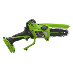 Цепная мини пила аккумуляторная Greenworks CS2410A, 24V, 10см, бесщёточная, с автоматической смазкой цепи, c 1хАКБ 2Ач и ЗУ (CS2410AUA)