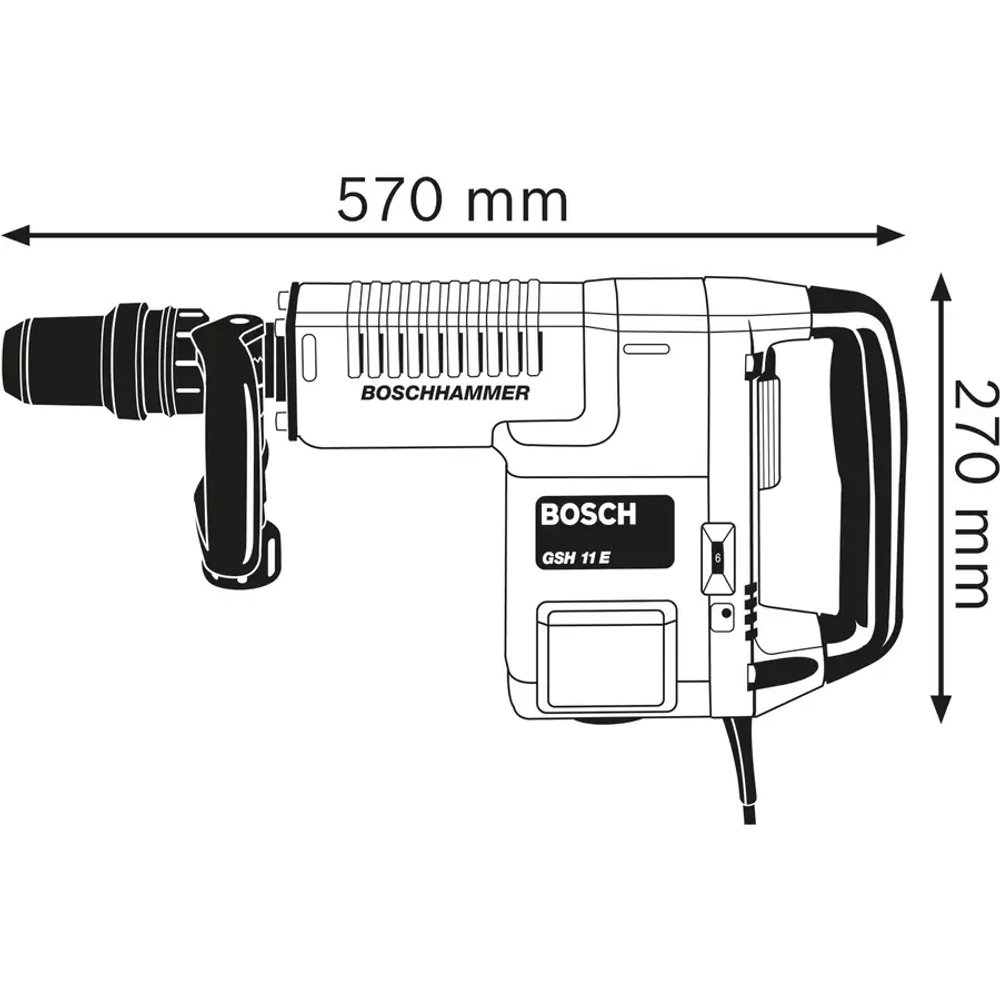 Отбойный молоток GSH 11 E BOSCH 0611316708