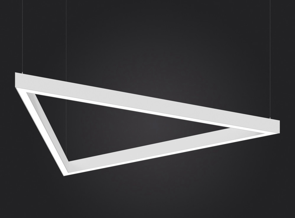 Светильник LED подвесной Треугольник LP85 TRIX (сегмент 1200мм) 92вт 5000К 1050х1050х80мм белый DIOLUM