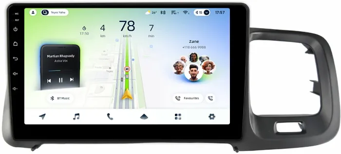 Магнитола для Volvo S60 2 Y20 2010-2018 - Teyes CC4L-DTS монитор 9" IPS, Android 14, Быстрая, Snapdragon 662, CarPlay, 4G SIM-слот