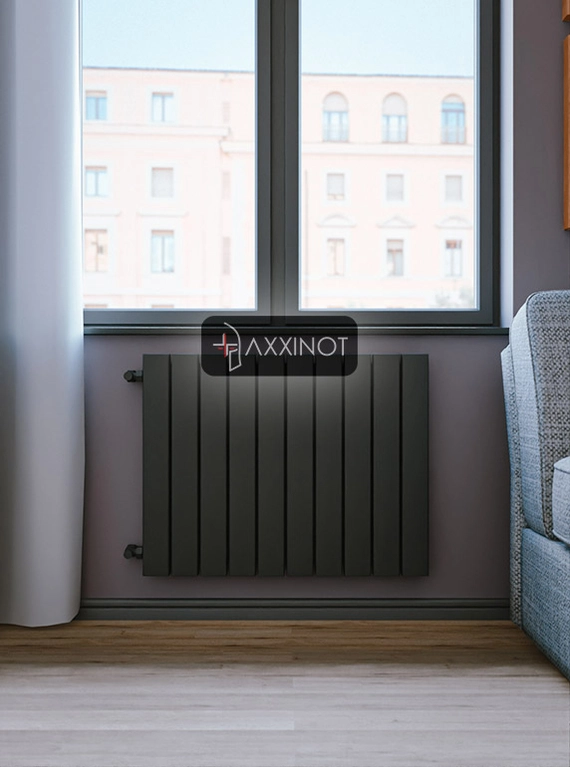 Axxinot Adero V 700 - вертикальный трубчатый радиатор высотой 700 мм, черный