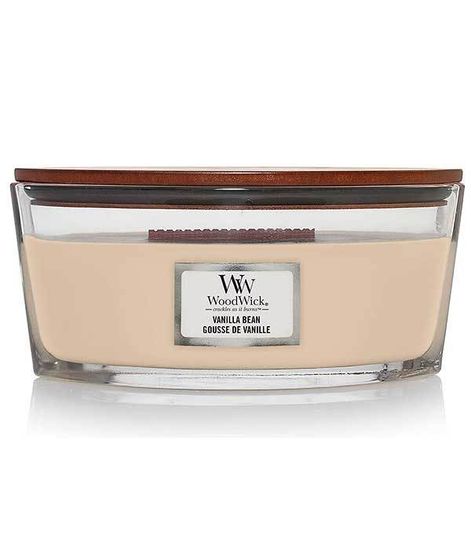 Ванильный боб, ароматическая свеча эллипс, WoodWick