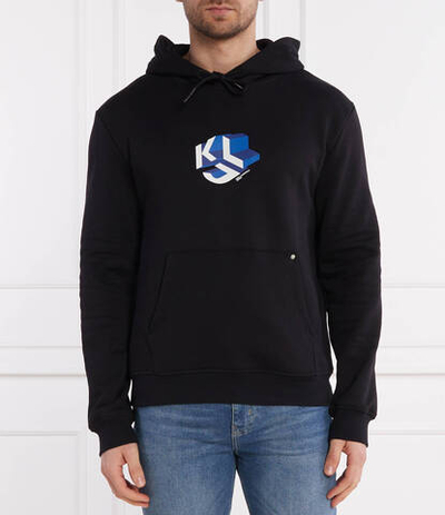 Худи monogram Karl Lagerfeld Jeans - черный(241D1801)