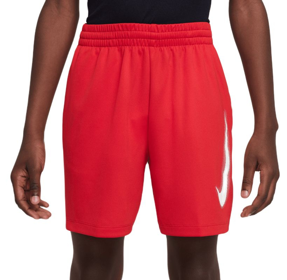 Детские теннисные шорты Nike Dri-Fit Multi+ Graphic Training - university red/white/white