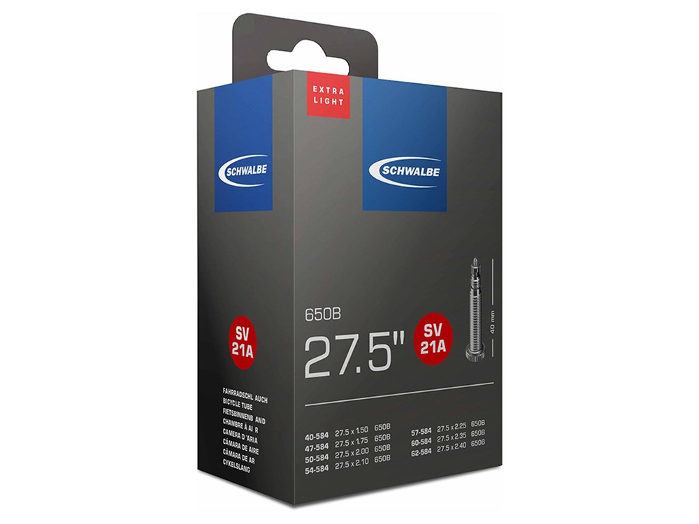 Камера 27,5" спорт 05-10400163 SV21A 27.5х1.50-2.40 EXTRA LIGHT (40/62-584) IB 40mm SCHWALBE