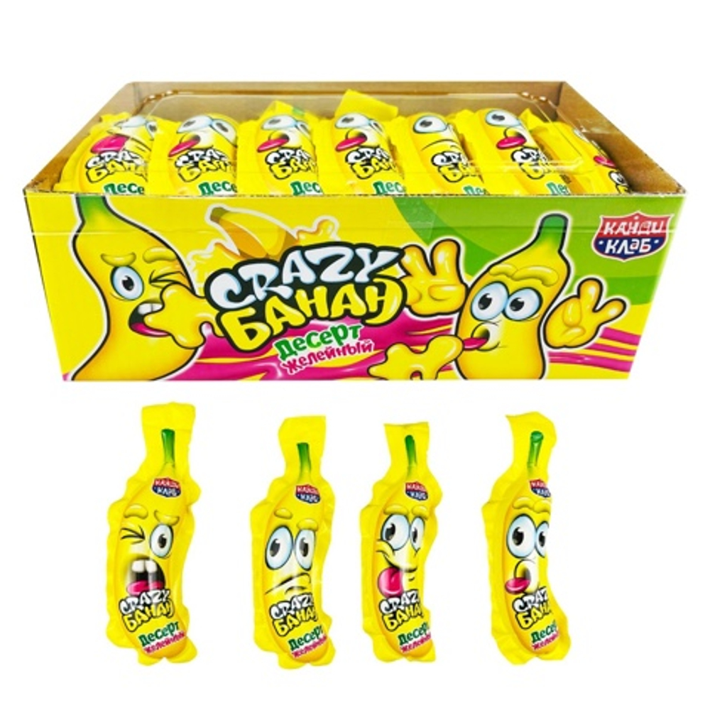 Десерт желейный "Crazy Банан" 60гр*20шт*12 блоков