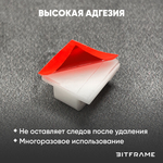 Крючки, клипсы для гирлянды самоклеящиеся, фиксатор для проводов, кабеля белый, 10 шт