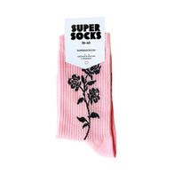 Носки SUPER SOCKS Черная Роза, розовый