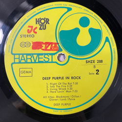Винтажная виниловая пластинка LP Deep Purple In Rock (Германия 1970) Hor Zu