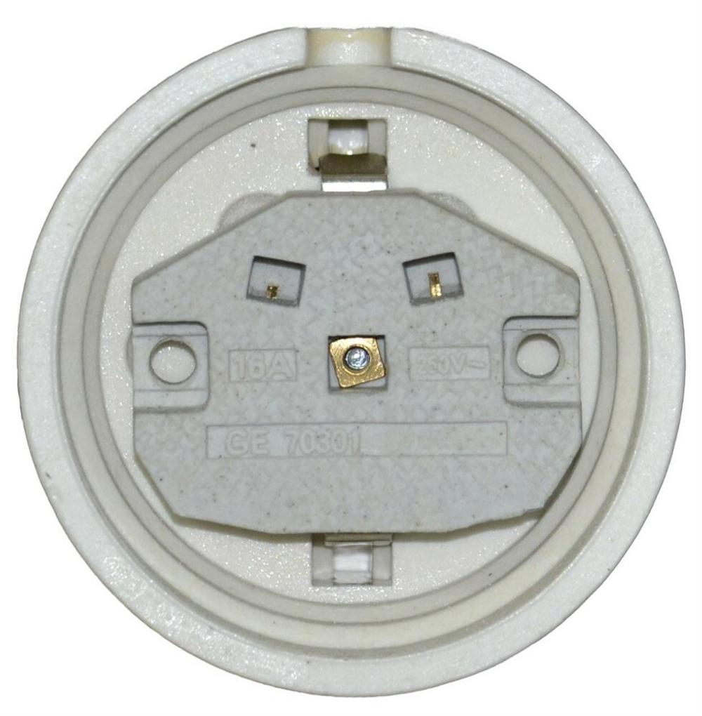 Розетка с заземлением ретро Серебро EDISEL GRANDE KGS-5SM