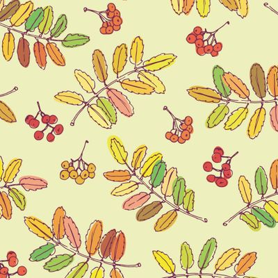 листопад - рябина