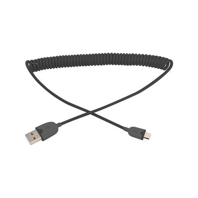 Кабель передачи данных microUSB шнур витой 1 м черный REXANT 18-4300