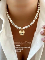 Чокер сердце колье на шею