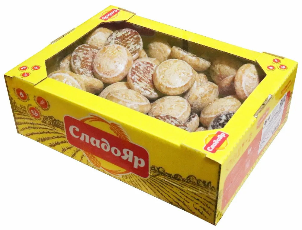 Пряники сырцовые Сладояр Мятные вес