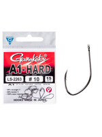 Крючки Gamakatsu A1 LS-2263 EYED HOOKS BLACK размер 12 (упк.15шт.)