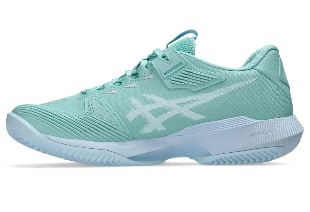 Женские теннисные кроссовки Asics Solution Speed FF 4 Clay - oasis green/light blue