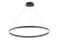 Люстра подвесная светодиодная NewRgy 20214-8 SBK, 38 Вт, чёрная