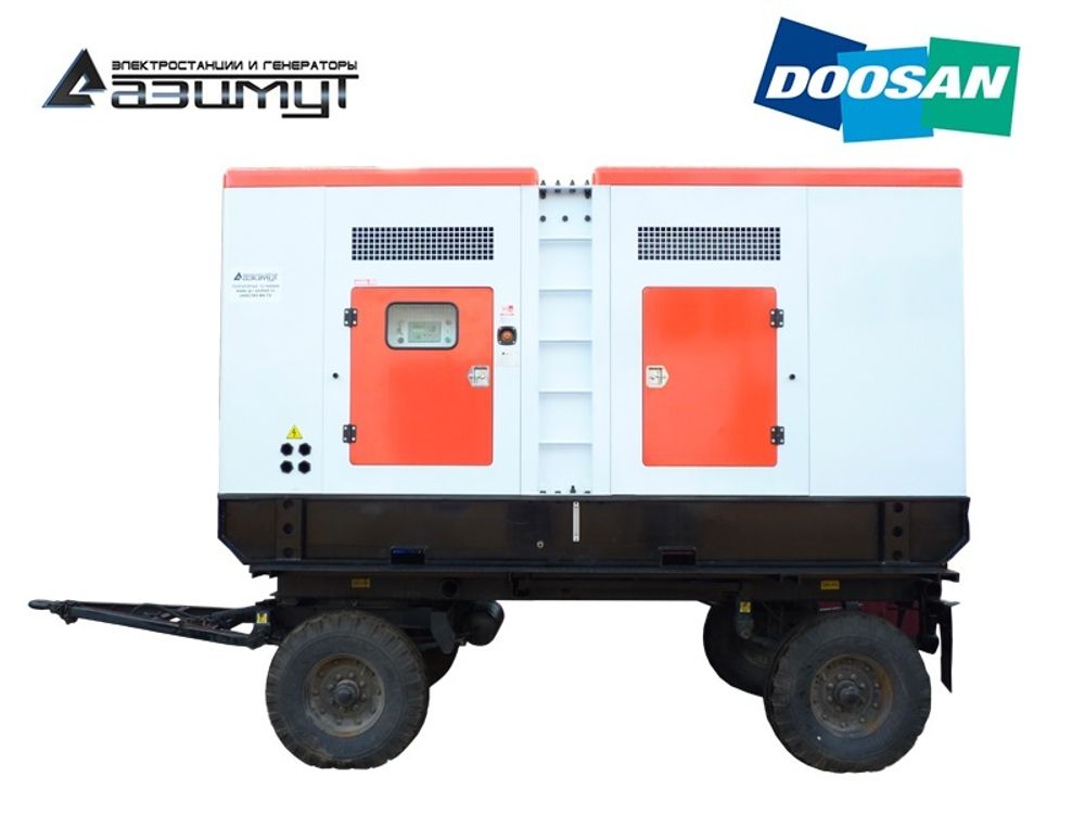 Дизельный генератор Азимут ЭД-200-Т400-1РПМ17 Doosan на шасси в капоте