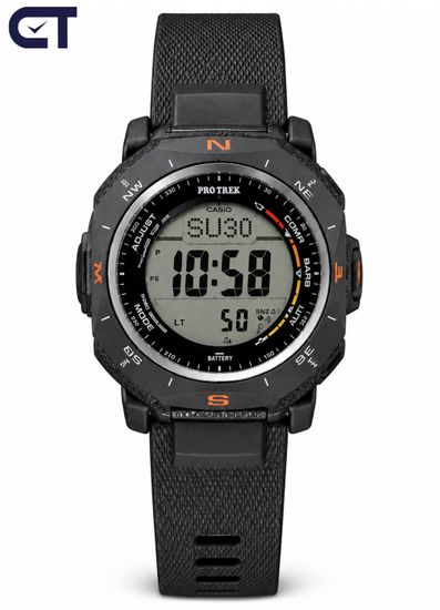 CASIO PRG-69-1DR PRO TREK мужские наручные часы — PRO TREK с Triple Sensor, солнечным питанием и Duplex LCD