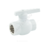 Кран шаровой PP-R комбинированный белый Дн 25х3/4" Ру25 ВР VALFEX 10142534