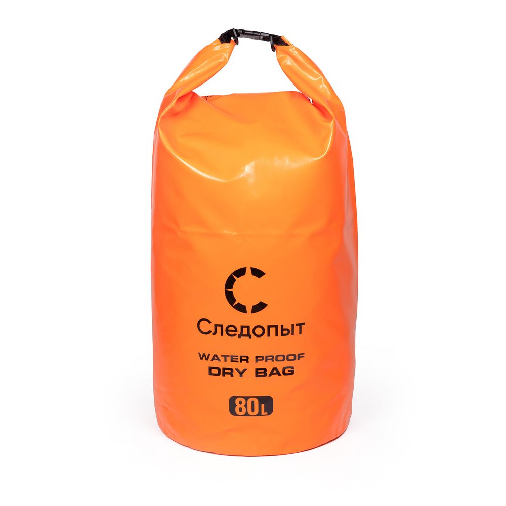 Гермомешок "СЛЕДОПЫТ - Dry Bag" без лямок, 80 л,ПВХ,цв. оранжевый/25/20/