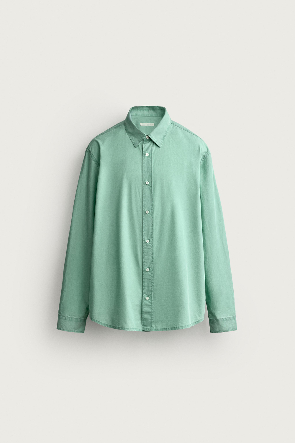 РУБАШКА REGULAR FIT С ЭФФЕКТОМ ПОТЕРТОСТИ — ZARA