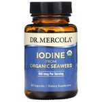 Dr. Mercola, йод из органических водорослей, 60 капсул (325 мкг в 1 капсуле)