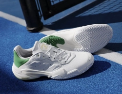 Теннисные кроссовки Adidas Barricade 13 M Leather - white/cloud white/cloud white