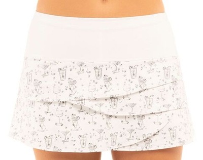 Теннисная юбка Lucky in Love Novelty Fiesta Scallop Skirt - white