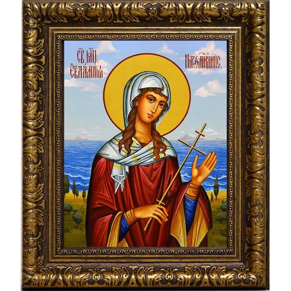 Евлампия Никомидийская мученица. Икона на холсте.