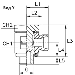 Соединение JE DS08 BSP 1/4 (корпус)