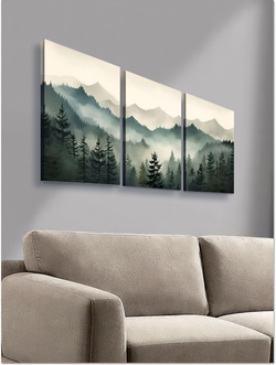 Картина Тени гор модульная 50x70см 3шт.