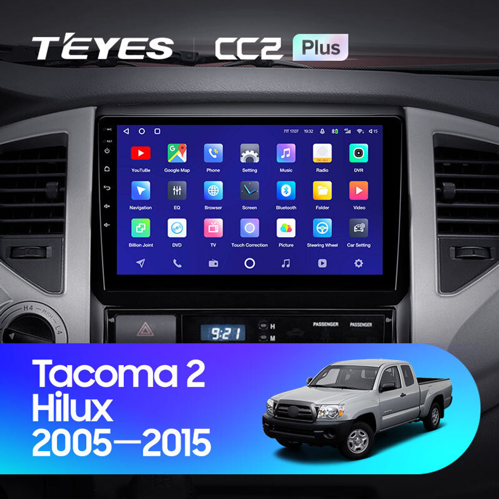 Teyes CC2 Plus 9" для Toyota Tacoma 2, Hilux 2005-2015