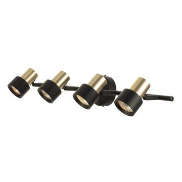 Спот поворотный с выключателем 4*GU10 CL505641 чёрный/золото Sat Citilux
