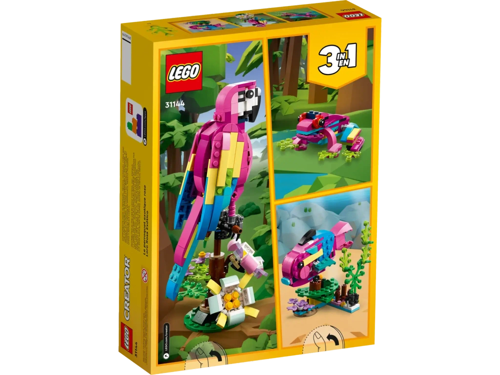 Конструктор LEGO Creator 3in1 31144 Экзотический розовый попугай, 3в1