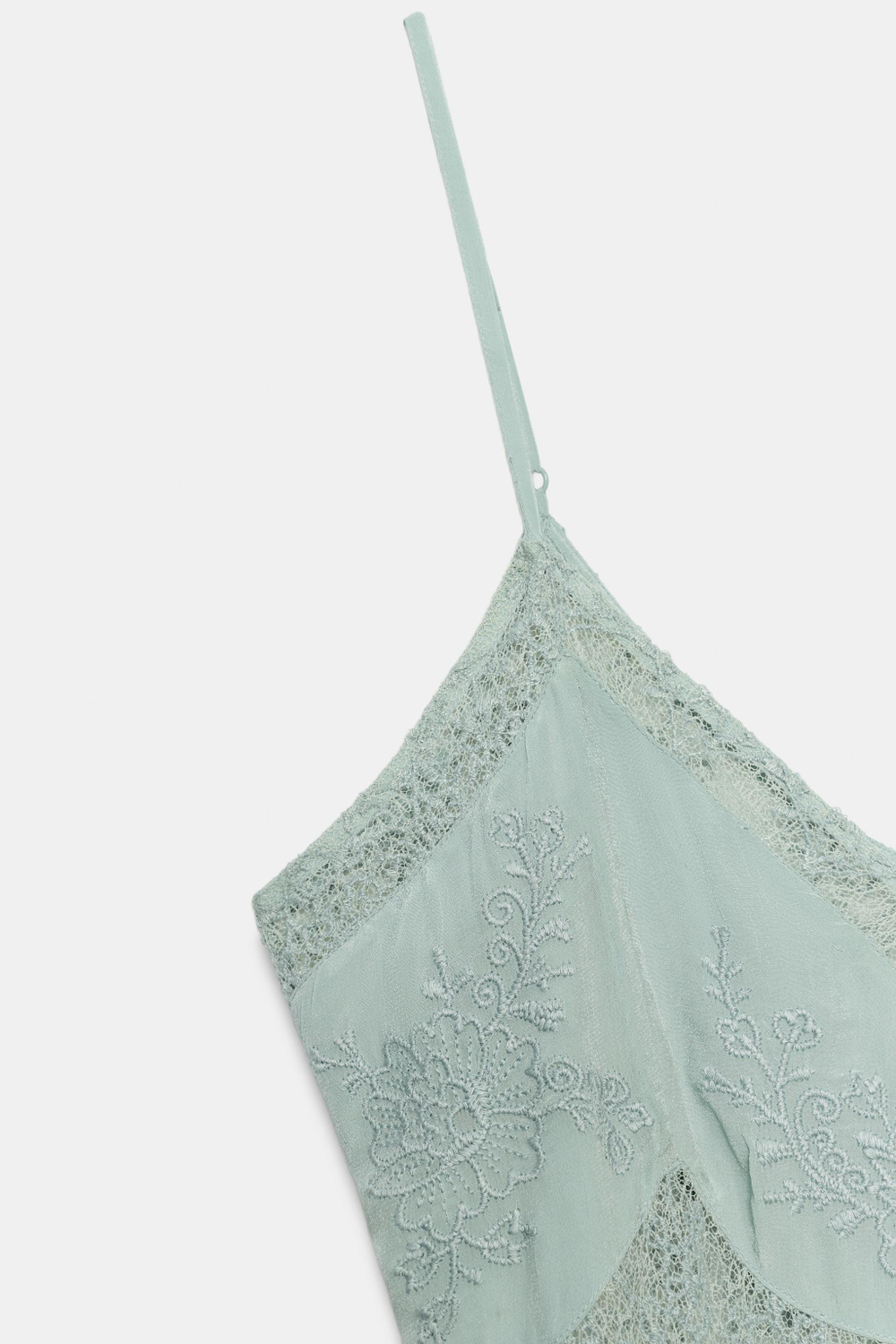 КОРОТКОЕ ПЛАТЬЕ С КРУЖЕВОМ — ZW COLLECTION — ZARA