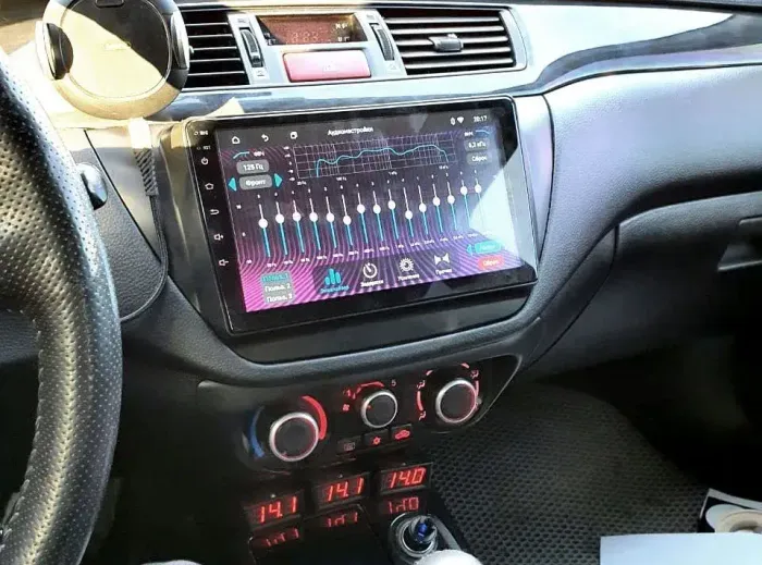 Магнитола для Mitsubishi Lancer 9 (CS), Cedia, Evolution 7-9 (CT) - FarCar S400-TS18 монитор 9.5" QLED на Android 14, CarPlay, 4G SIM-слот