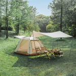 Палатка туристическая 3-местная c навесом Naturehike Ango Picnic Automatic Tent CNK2450WS021, бежевая, 6976507662536