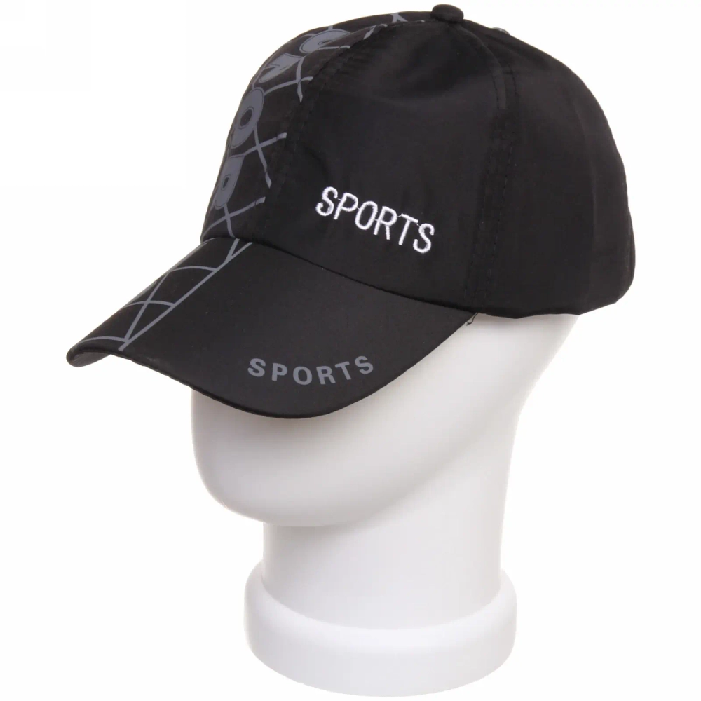Бейсболка спортивная «Sport», цвет черный, р58