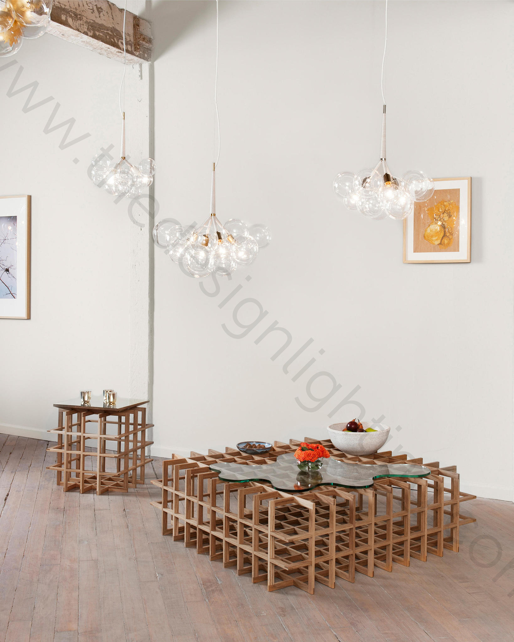 Pendant design lamp  Bubble Jumbo-36 by Pelle (Black)