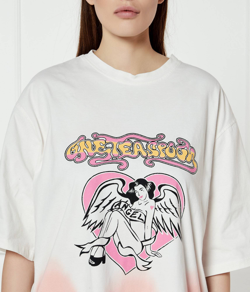 Футболка ANGEL One Teaspoon - экрю(26821)