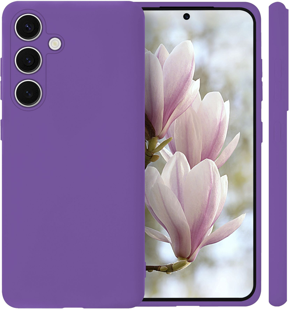 Мягкий Soft Touch чехол из силикона для SAMSUNG GALAXY S24 (не ULTRA / FE / PLUS!) с бархатной подкладкой