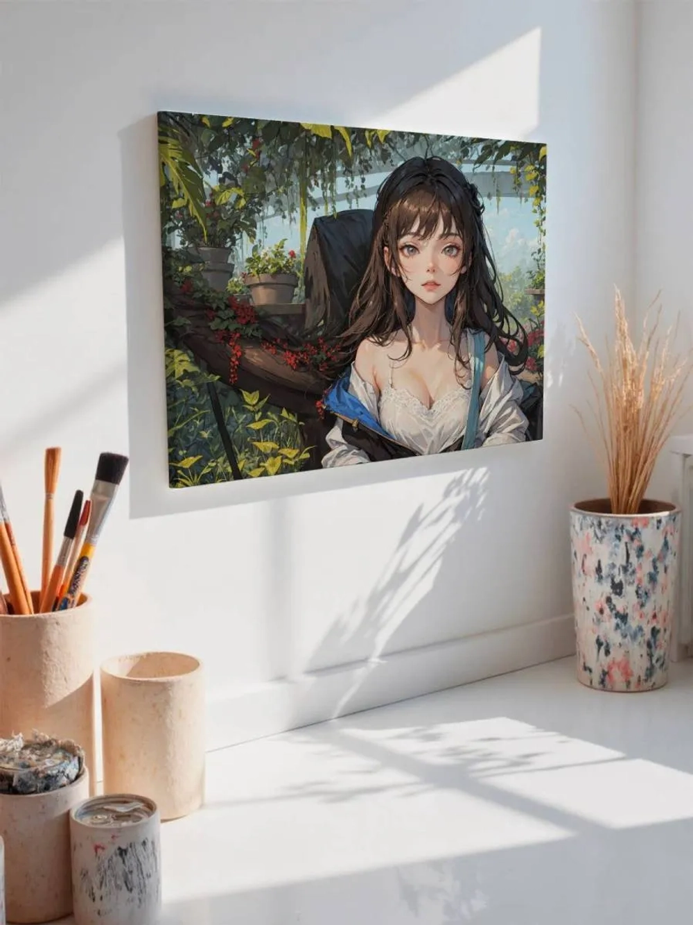 Картина на стену 40 X 50 Девушка аниме