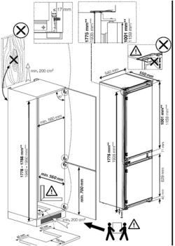 Встраиваемый холодильник Hotpoint HSBT 18IXE