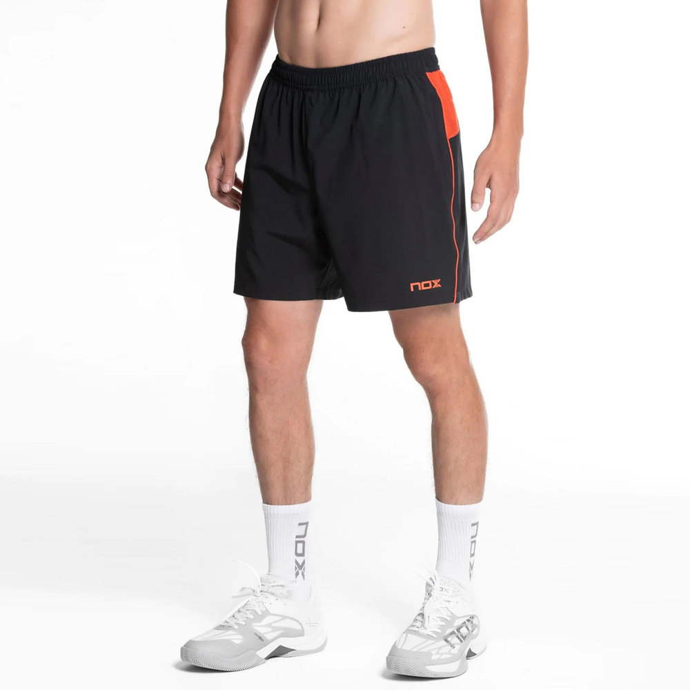 Мужские теннисные шорты NOX Team Shorts Men - Black, Orange