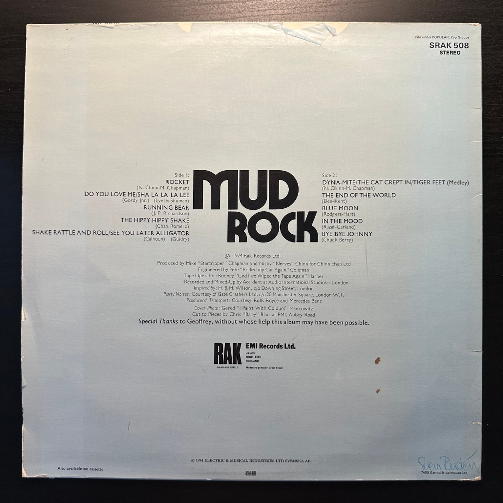 Mud - Mud Rock (Швеция 1974г.)