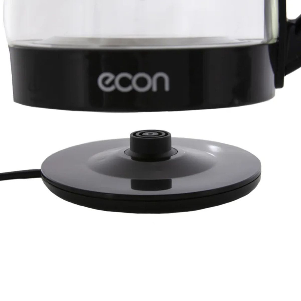 Чайник электрический Econ, ECO-1845KE, 1.8 л, 1500 Вт, ск нагр элем, стекло