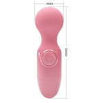 Нежно-розовый мини-вибратор с шаровидной головкой Pretty Love Mini Stick BI-014998
