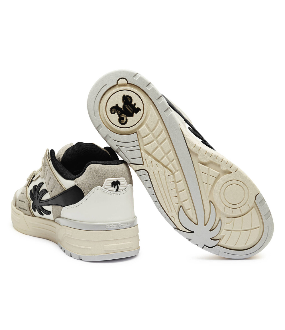 Кожаные кроссовки VENICE Palm Angels - серый(PMIA101F 24LEA002)