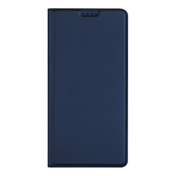 Чехол книжка из кожи синего цвета для Google Pixel 11, серия Skin Pro Series от Dux Ducis